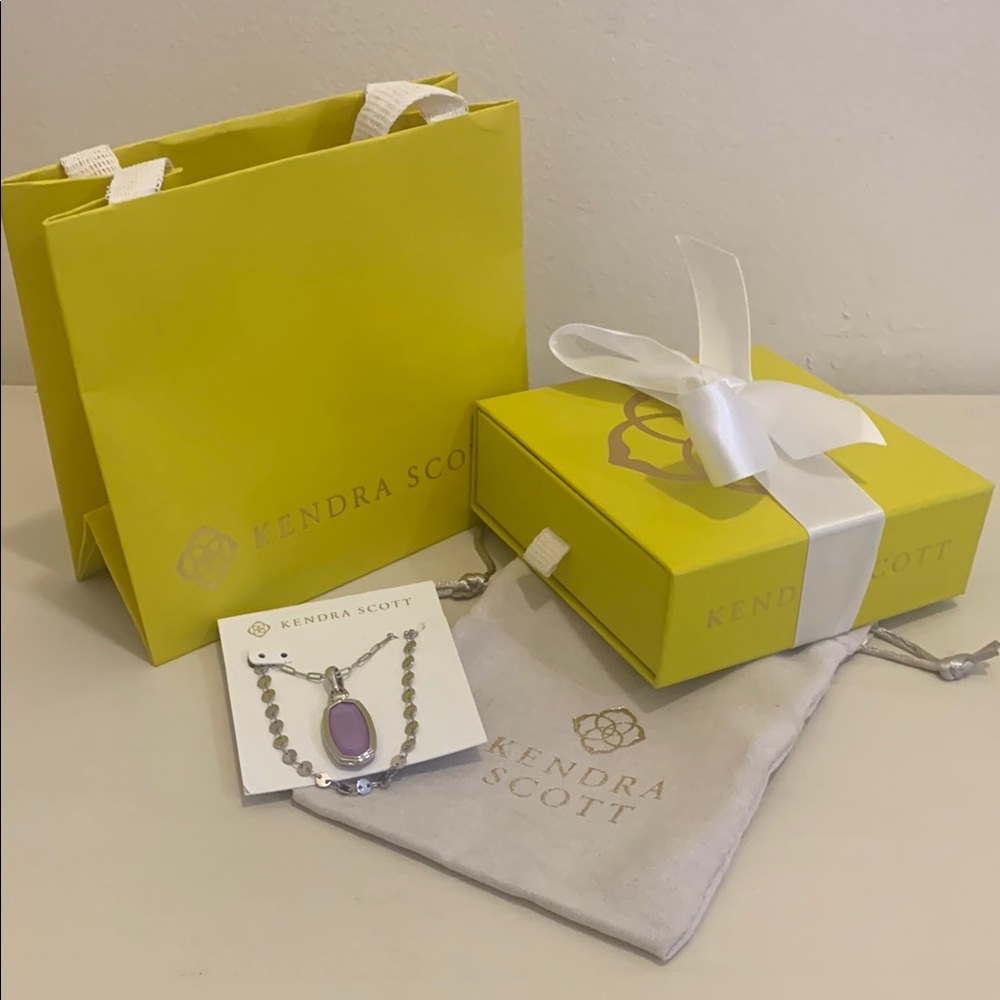 Kendra Scott Purple Pendant Necklace